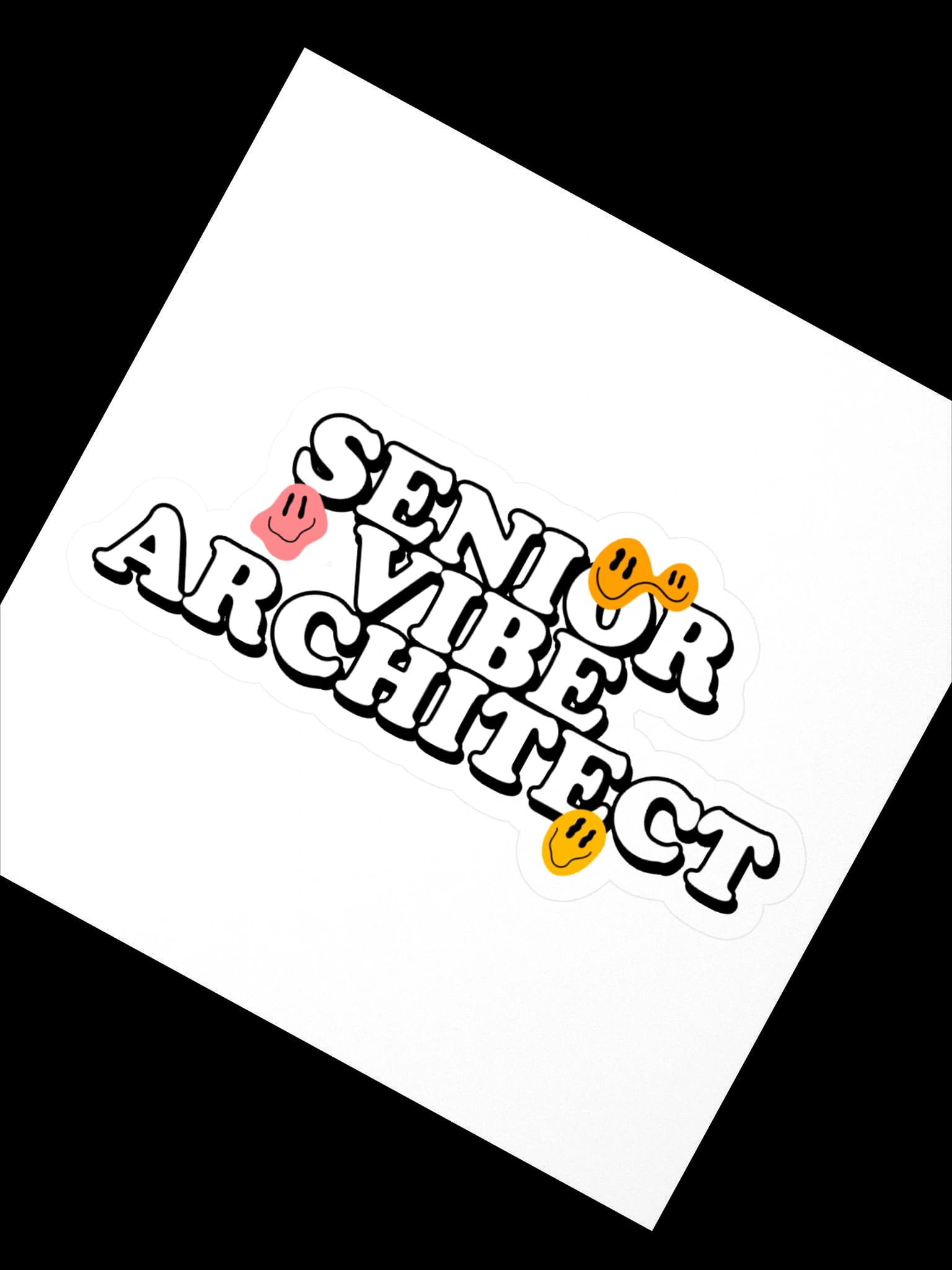 Senior Vibe Architect - Sticker - Image 1